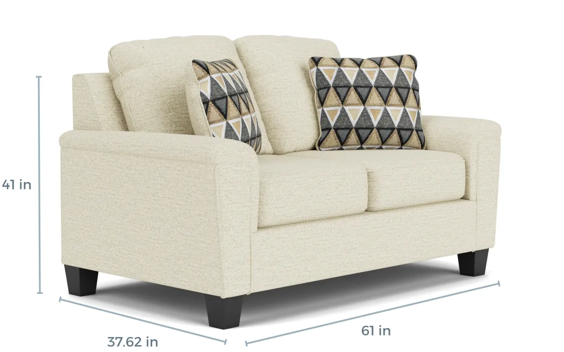 Abinger Loveseat In Smoke