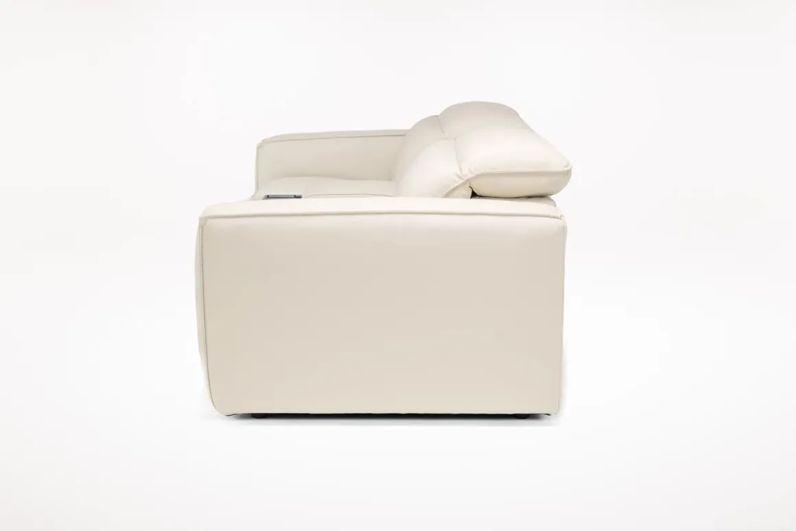 Amara 2 Power Console Loveseat In Tasmin Granite