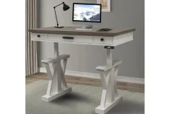 Americana Office Desk In Blue, 60 Inch