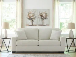 Amesley Sofa & Loveseat In Ivory