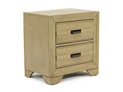 Andes Nightstand & Hutch In Charcoal