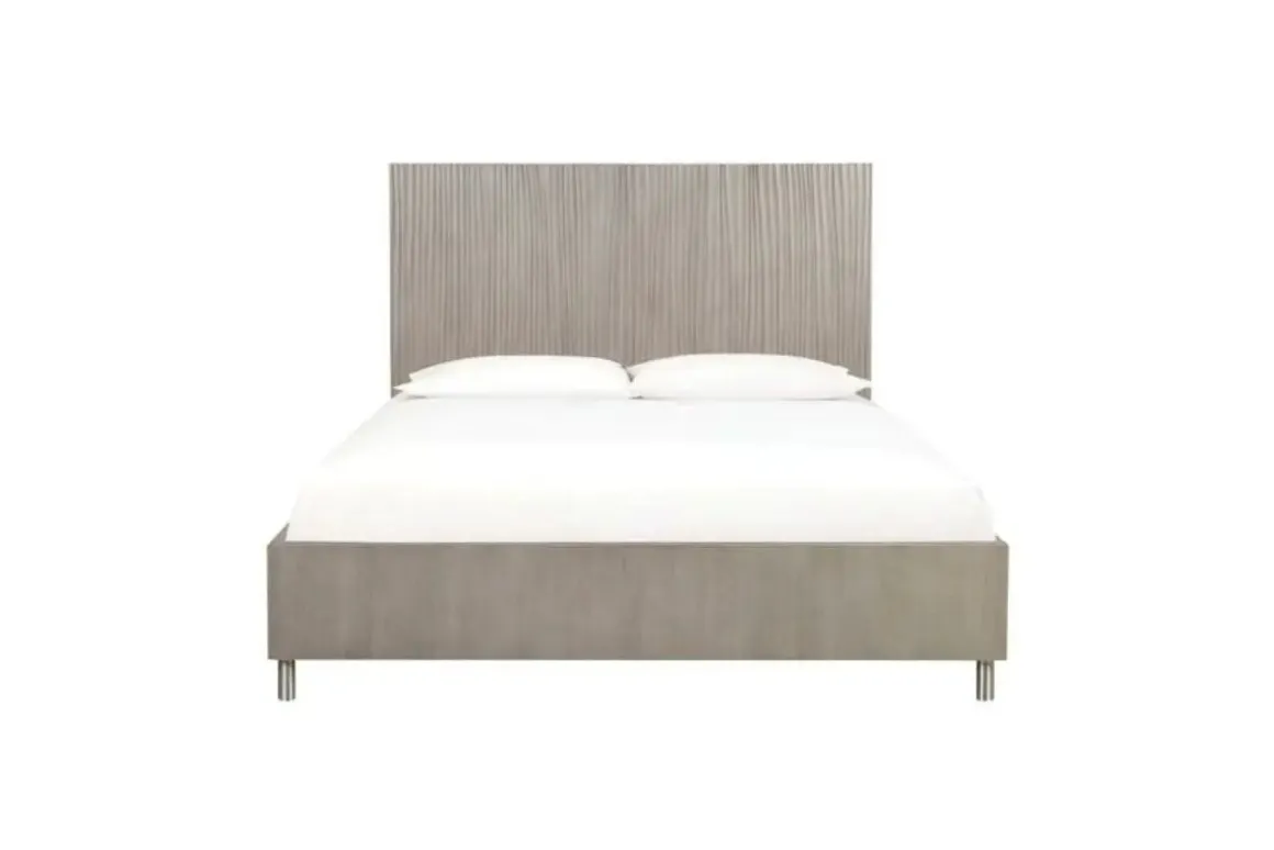 Argento Panel Bed In Navy Blue, Full