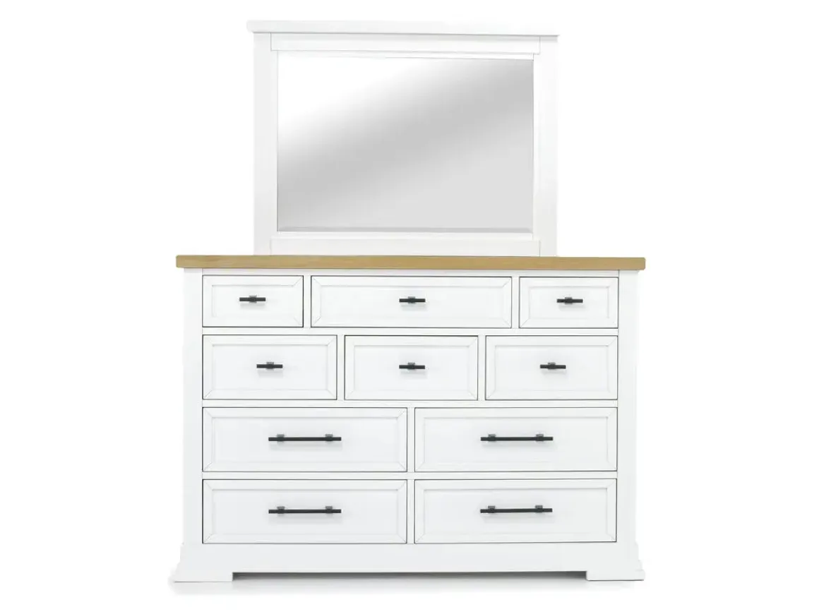 Ashbryn Mirror In White