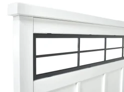 Ashbryn Storage Bed, Dresser, Mirror & Nightstand In White, Queen