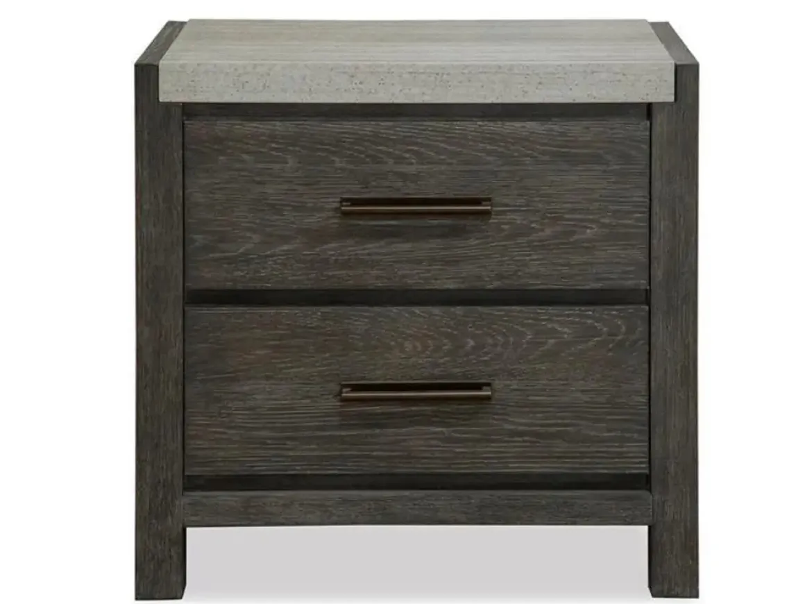 Aspen Valley Panel Bed, Dresser, Mirror & Nightstand In Sierra Brown, Queen