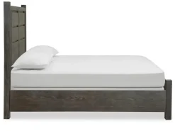 Aspen Valley Panel Bed W/ Storage In Sierra Brown, Queen