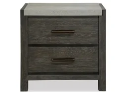 Aspen Valley Panel Bed W/ Storage, Dresser, Mirror & Nightstand In Sierra Brown, Queen