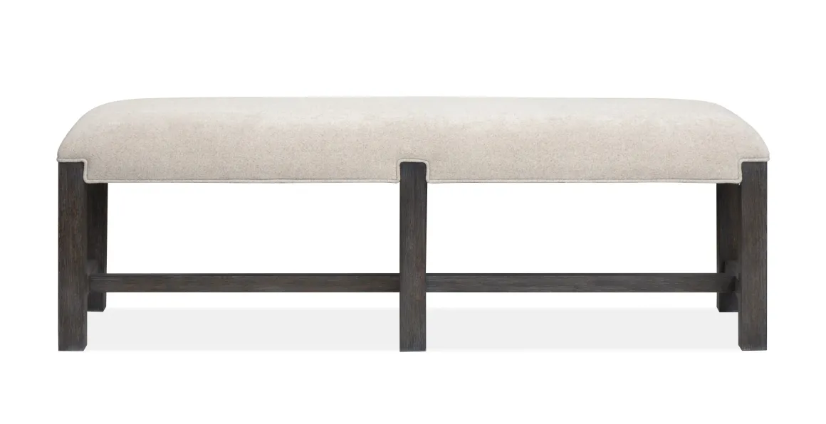 Aspen Valley Stone Top Dining Table, 4 Chairs & Bench In Sierra Brown