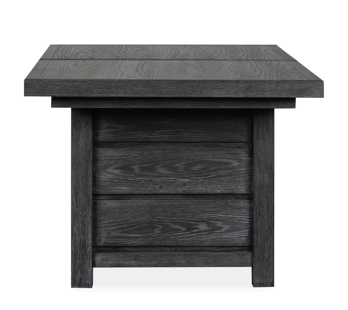 Aspen Valley Trestle Dining Table & 4 Chairs In Ravenwood Black