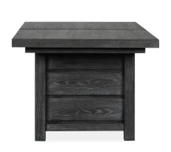 Aspen Valley Trestle Dining Table & 4 Chairs In Ravenwood Black