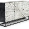 Astral 3 Door Accent Cabinet In Gray