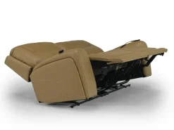 Banks 3 Power Sofa & Loveseat In Chesapeake Charcoal Leather