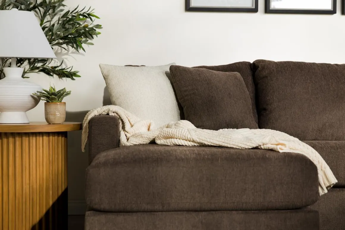Barrett Reversible Sofa Chaise In Fisk Smoke
