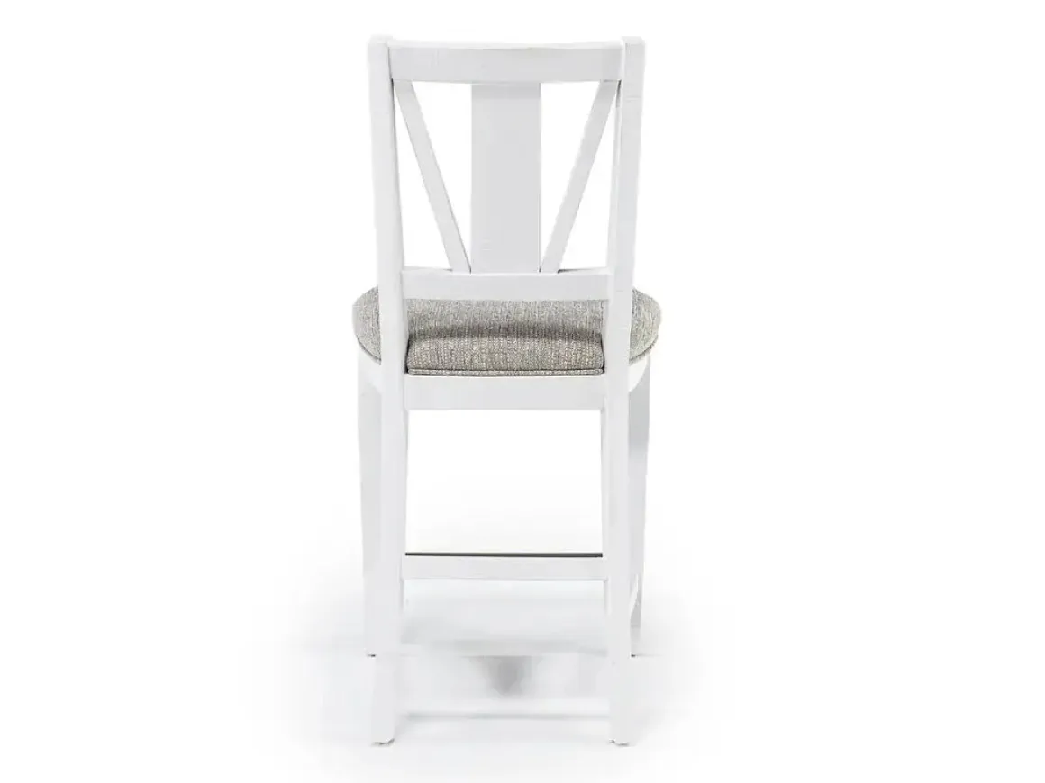 Bay Creek Counter Height Stool In Graphite, V-Back