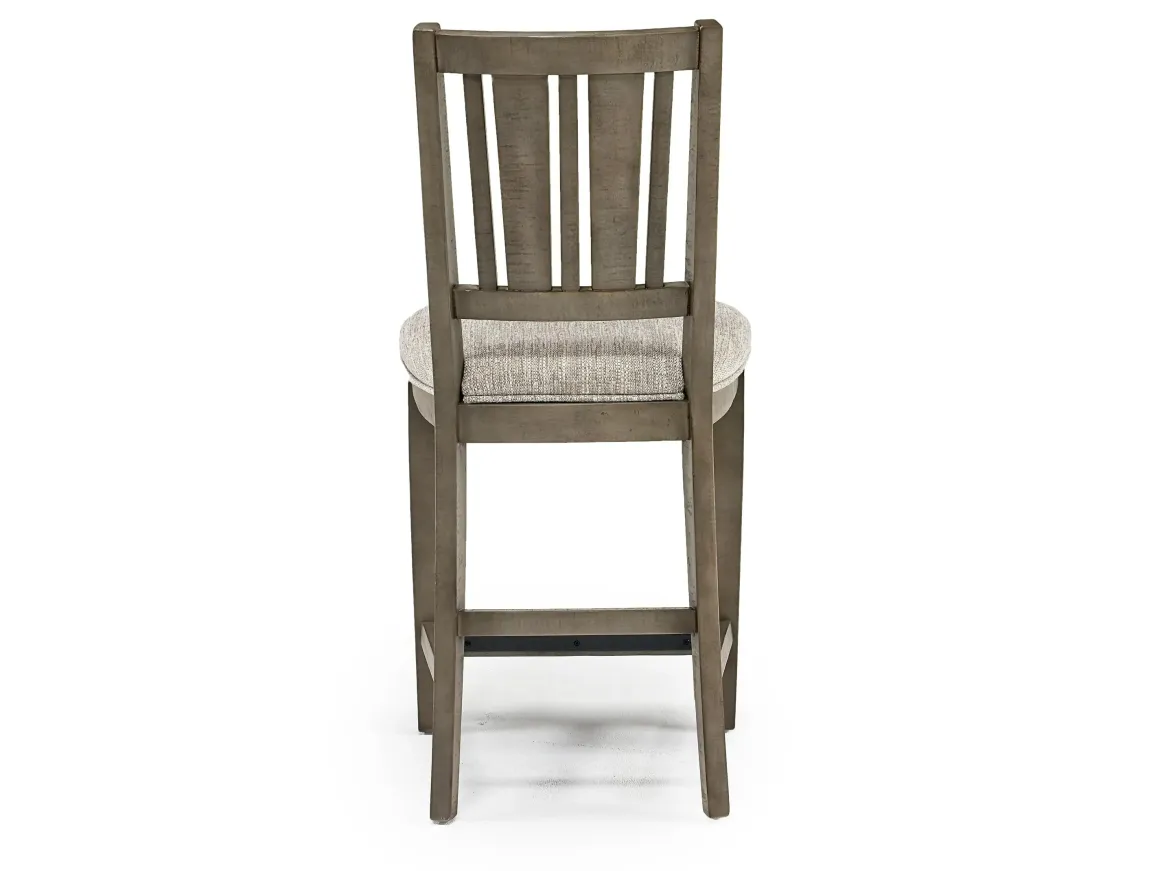 Bay Creek Counter Height Stool In Graphite, V-Back