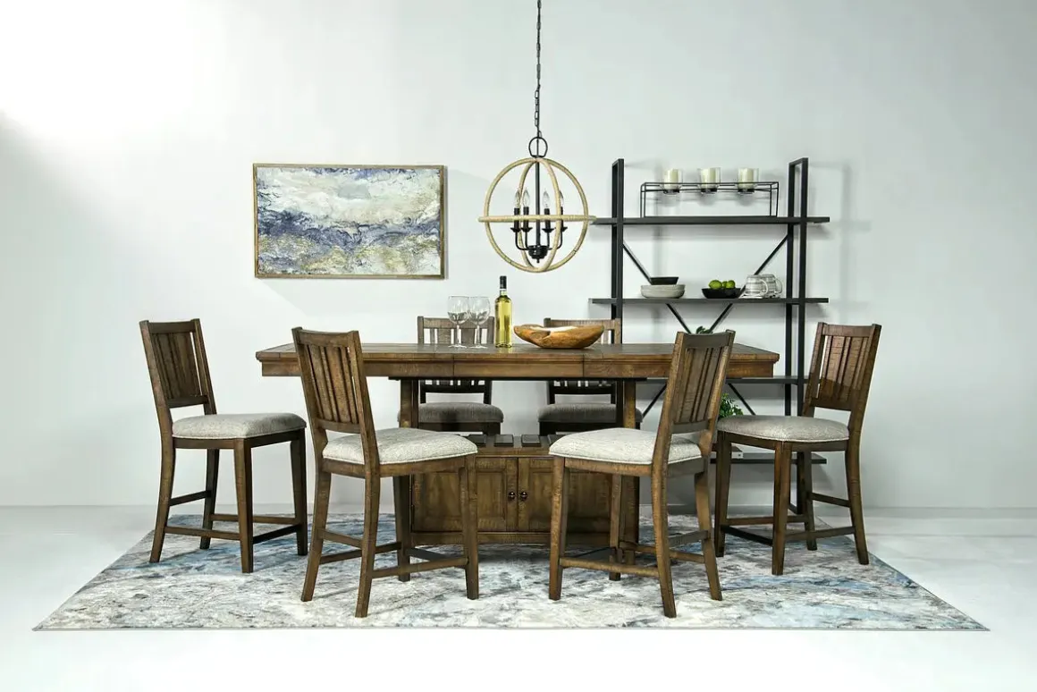 Bay Creek Counter Height Stool In Graphite, V-Back