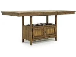 Bay Creek Counter Height Extendable Dining Table In Light Gray