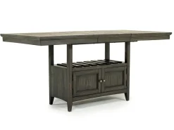 Bay Creek Counter Height Extendable Dining Table In Light Gray