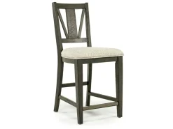 Bay Creek Counter Height Extendable Dining Table & 4 Stools In Graphite