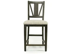 Bay Creek Counter Height Extendable Dining Table & 4 Stools In Graphite