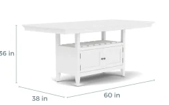 Bay Creek Counter Height Extendable Dining Table & 4 Stools In Graphite