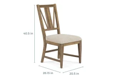 Bay Creek Extendable Dining Table & 4 Upholstered V-Back Chairs In Toasted Nutmeg