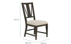 Bay Creek Extendable Dining Table & 4 Upholstered V-Back Chairs In Toasted Nutmeg