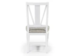 Bay Creek Extendable Dining Table & 4 Upholstered V-Back Chairs In Toasted Nutmeg