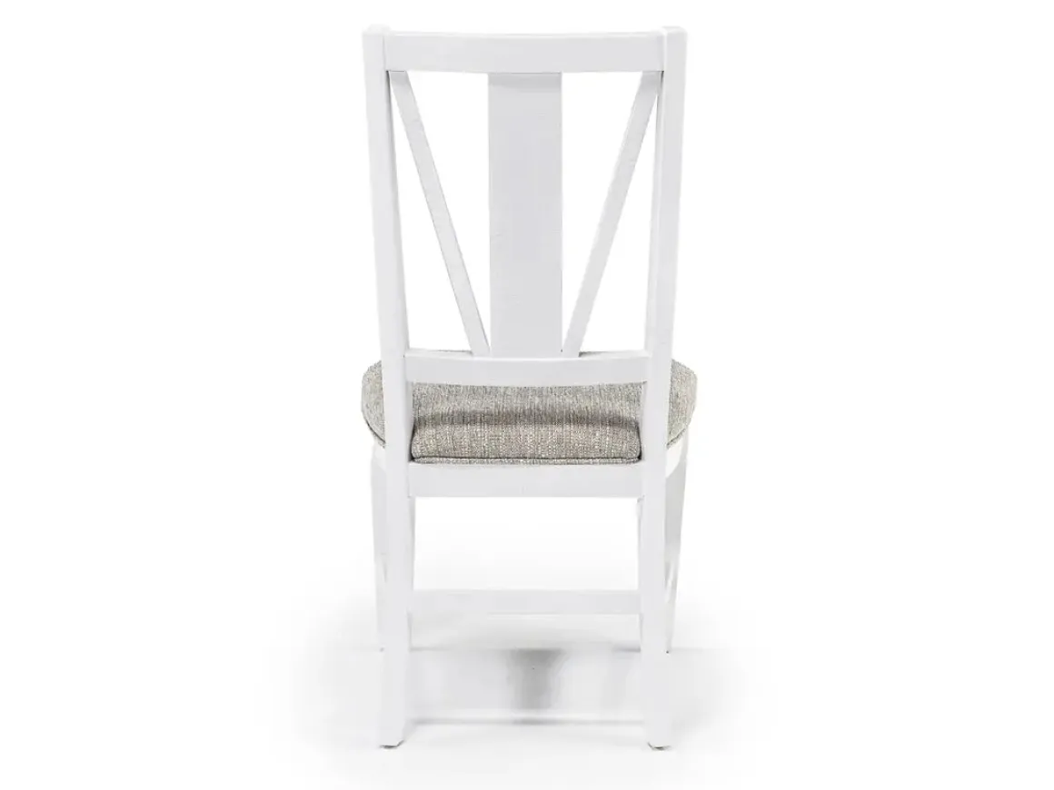 Bay Creek Extendable Dining Table & 4 Upholstered V-Back Chairs In Toasted Nutmeg