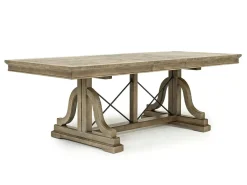 Bay Creek Extendable Dining Table & 6 V-Back Chairs In Toasted Nutmeg
