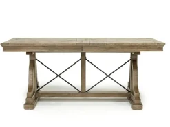 Bay Creek Extendable Dining Table & 6 V-Back Chairs In Toasted Nutmeg