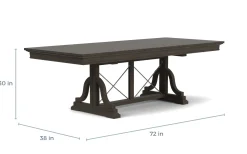 Bay Creek Extendable Dining Table & 6 V-Back Chairs In Toasted Nutmeg