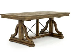 Bay Creek Extendable Dining Table & 6 V-Back Chairs In Toasted Nutmeg