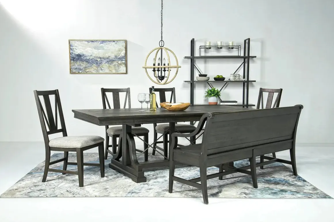 Bay Creek Extendable Dining Table In Graphite