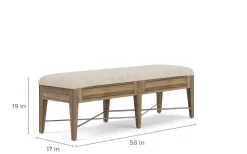 Bay Creek Extendable Dining Table, 4 V-Back Chairs & High Back Bench In Graphite