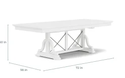 Bay Creek Extendable Dining Table, 4 V-Back Chairs & High Back Bench In Graphite