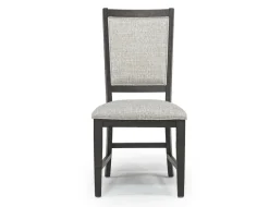 Bay Creek Extendable Dining Table, 4 V-Back Chairs & High Back Bench In Graphite