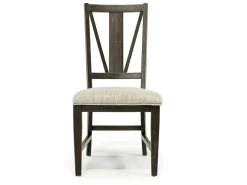Bay Creek Extendable Dining Table, 4 V-Back Chairs & High Back Bench In Graphite
