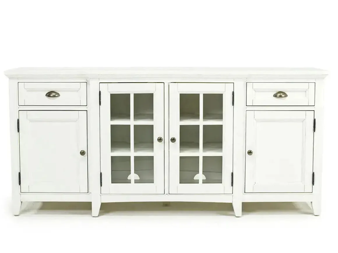 Bay Creek Media Console In Nutmeg W/ Usb Charger, 70 Inch