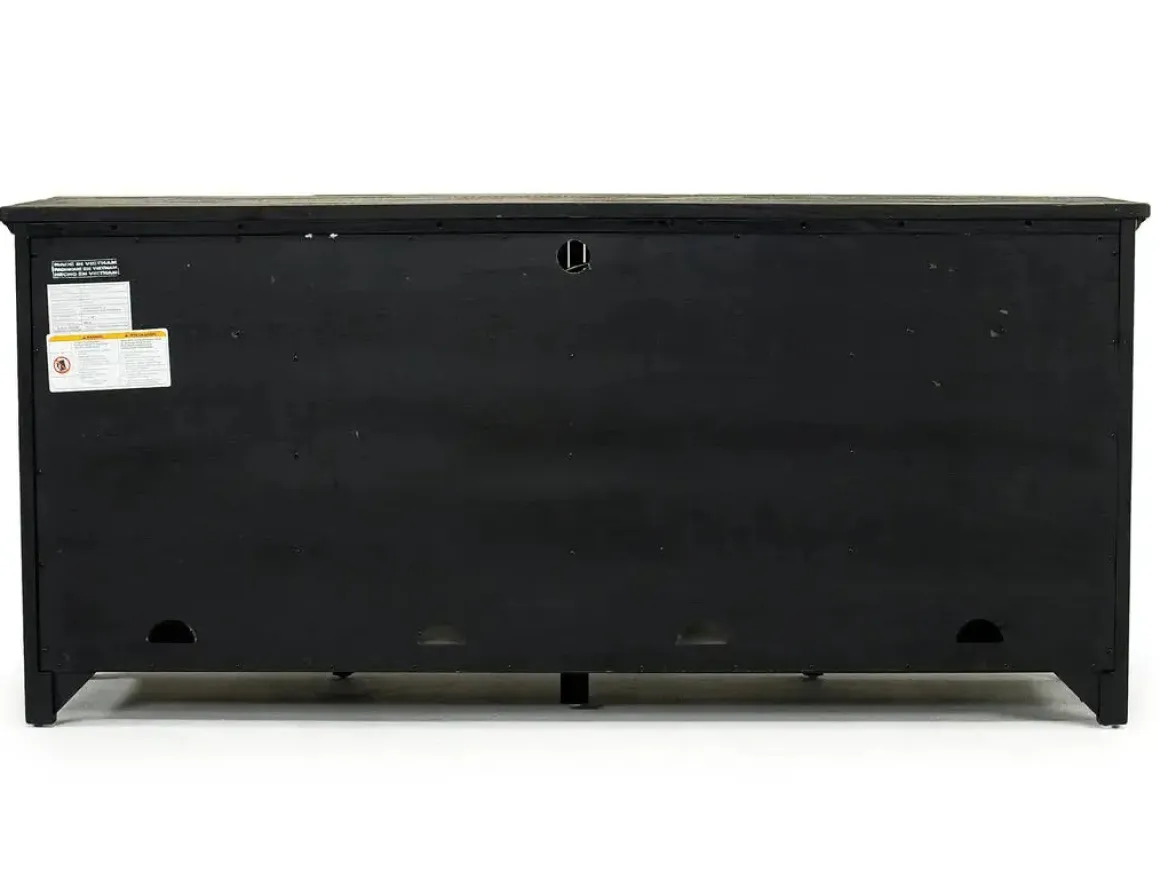 Bay Creek Media Console In Nutmeg W/ Usb Charger, 70 Inch