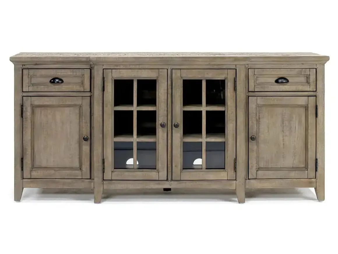 Bay Creek Media Console In Nutmeg W/ Usb Charger, 70 Inch