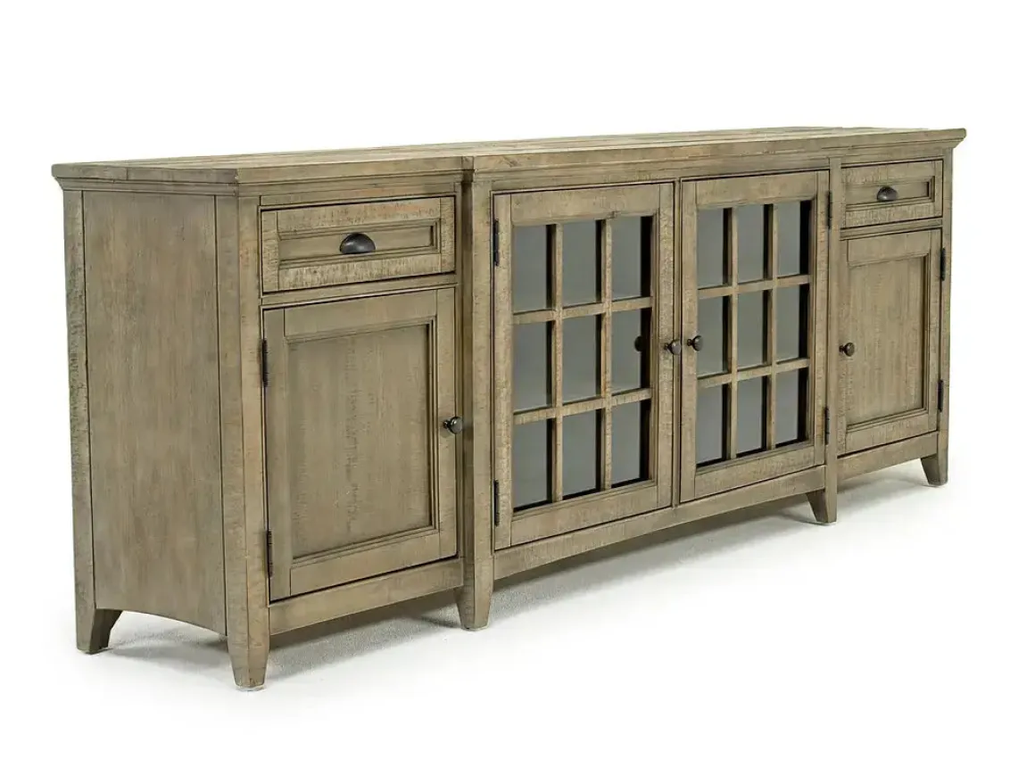 Bay Creek Media Console In Nutmeg W/ Usb Charger, 70 Inch
