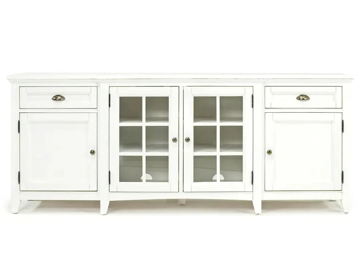 Bay Creek Media Console In Nutmeg W/ Usb Charger, 70 Inch
