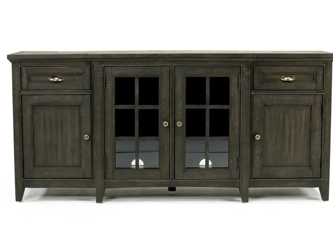 Bay Creek Media Console In Nutmeg W/ Usb Charger, 70 Inch