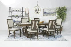 Bay Creek Side Chair In Light Gray, V-Back