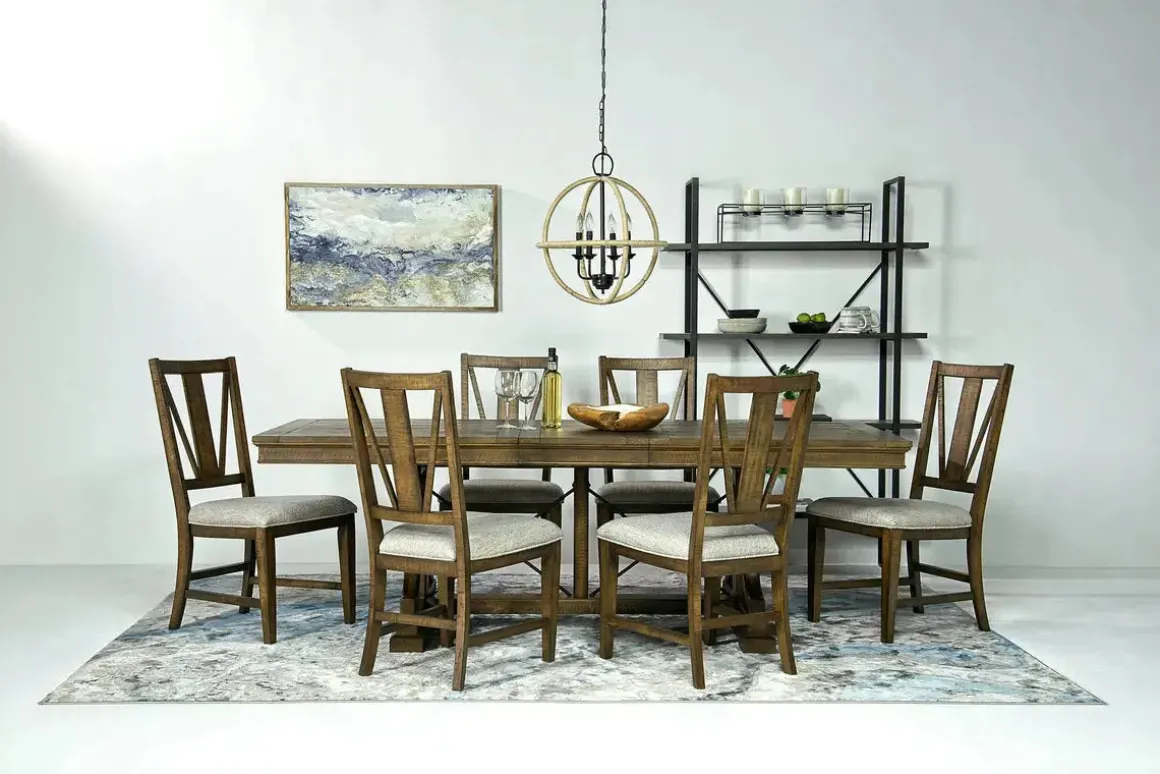Bay Creek Side Chair In Light Gray, V-Back