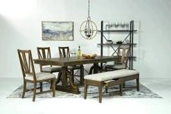 Bay Creek Side Chair In Light Gray, V-Back