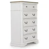 Bellevue Chest In Antique White & Walnut