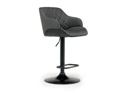 Bentley Adjustable Height Round Pub Table In Black & 2 Eagle Barstools, Swivel