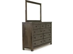 Blue Ridge Mirror In Rustic Gray